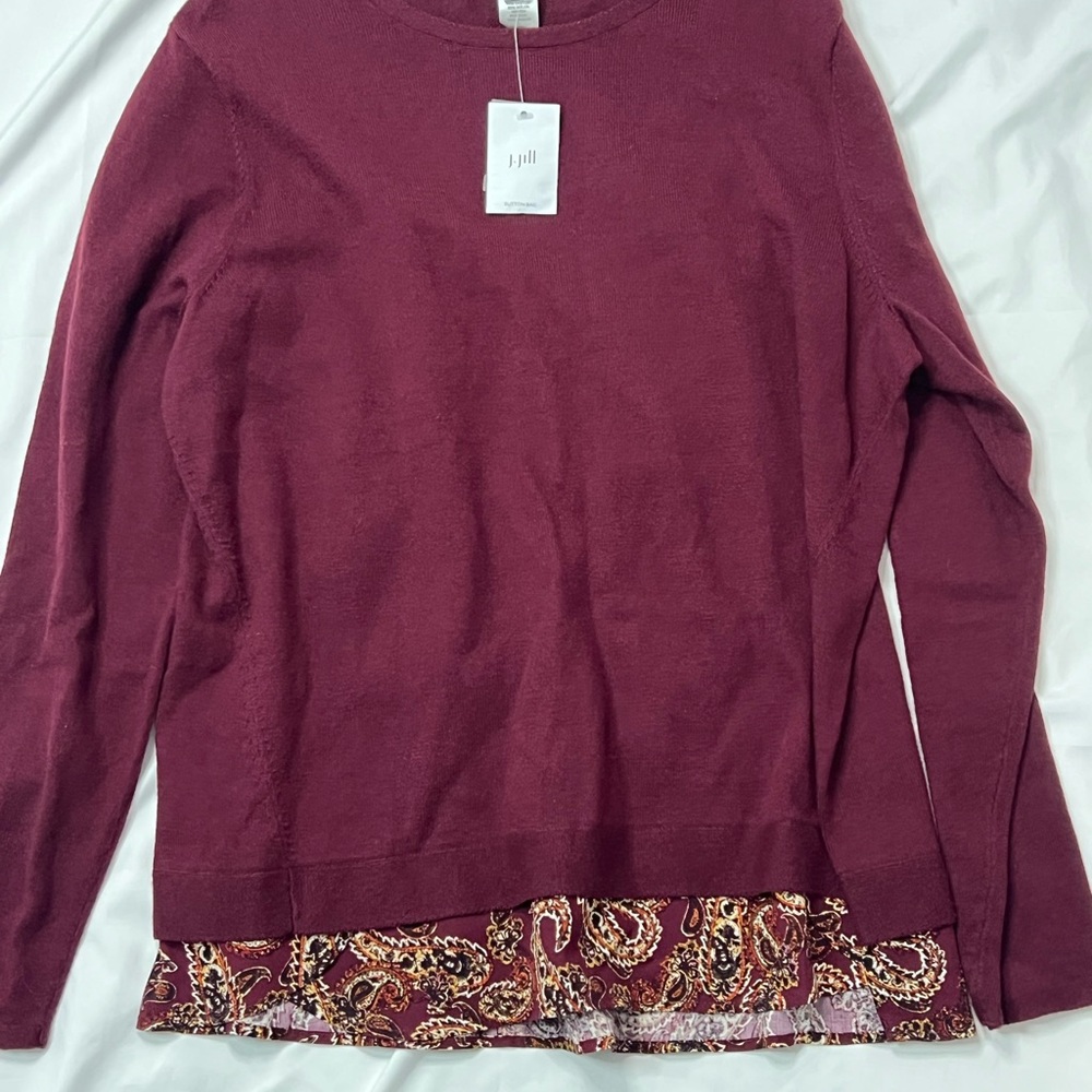 J. Jill Berry Crewneck Knit Sweater